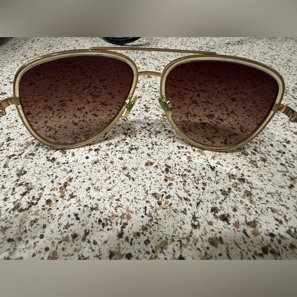 Quay Australia All In Gold Frame Aviator Sunglasses - Picture 5 of 7